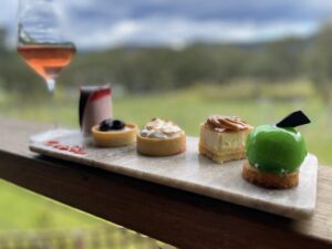 wine and desserts tasting