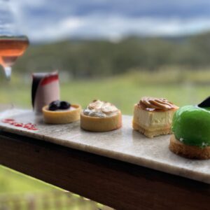 wine and desserts tasting